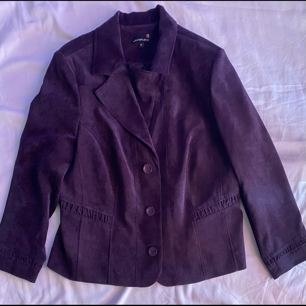 LauraPLUS 14+, Women’s Dark Purple Blazer Jacket